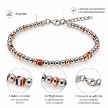 Carica l'immagine nel visualizzatore di Gallery, BRACCIALE IN ARGENTO SILVER MOSAIC