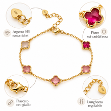 Carica l'immagine nel visualizzatore di Gallery, BRACCIALE SFUMATURE DI ROSA