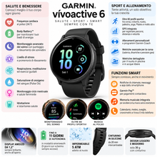 Carica l'immagine nel visualizzatore di Gallery, GARMIN VIVOACTIVE 6