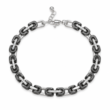 Carica l'immagine nel visualizzatore di Gallery, BRACCIALE CATENA ARGENTO E CERAMICHE