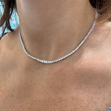 Carica l'immagine nel visualizzatore di Gallery, COLLANA TENNIS THIN SCALARE