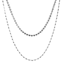 Carica l'immagine nel visualizzatore di Gallery, COLLANA DOPPIA CATENELLA
