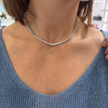 Carica l'immagine nel visualizzatore di Gallery, COLLANA TENNIS THIN SCALARE