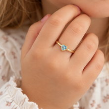 Carica l'immagine nel visualizzatore di Gallery, ANELLO CUORE CELESTE