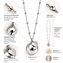 Carica l'immagine nel visualizzatore di Gallery, CHIAMA ANGELI CON SFERA E CUORE