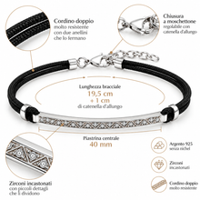 Carica l'immagine nel visualizzatore di Gallery, BRACCIALE IN ARGENTO SILVER LINE
