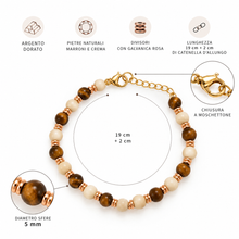 Carica l'immagine nel visualizzatore di Gallery, BRACCIALE IN ARGENTO TERRA E LUCE CON PIETRE NATURALI