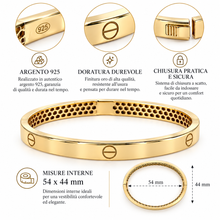 Carica l'immagine nel visualizzatore di Gallery, BRACCIALE SCHIAVA DORATO