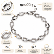 Carica l'immagine nel visualizzatore di Gallery, BRACCIALE OVALI BRILLANTI