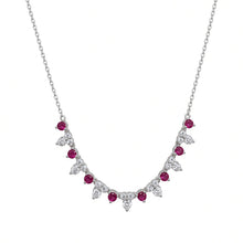 Carica l'immagine nel visualizzatore di Gallery, COLLANA RAGGIO DI LUCE MAGENTA