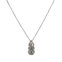 Carica l'immagine nel visualizzatore di Gallery, COLLANA TRILOGY CON CONTORNO DIAMANTI