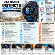 Carica l'immagine nel visualizzatore di Gallery, GARMIN INSTINCT 3 – 45 mm- AMOLED