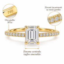 Carica l'immagine nel visualizzatore di Gallery, ANELLO LUMEA BAGUETTE