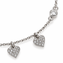 Carica l'immagine nel visualizzatore di Gallery, BRACCIALE CUORI PENDENTI E PUNTI LUCE