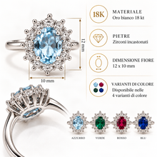 Carica l'immagine nel visualizzatore di Gallery, ANELLO FIORE KATE