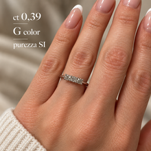Carica l'immagine nel visualizzatore di Gallery, ANELLO TRILOGY IN DIAMANTI