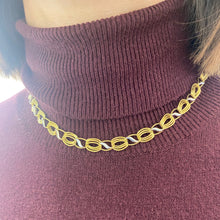 Carica l'immagine nel visualizzatore di Gallery, COLLANA GIROCOLLO BICOLORE