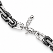 Carica l'immagine nel visualizzatore di Gallery, BRACCIALE CATENA ARGENTO E CERAMICHE