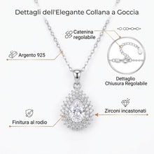 Carica l'immagine nel visualizzatore di Gallery, COLLANA GOCCIA ROYALE