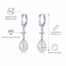 Carica l'immagine nel visualizzatore di Gallery, ORECCHINI PERLA ELEGANCE