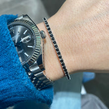 Carica l'immagine nel visualizzatore di Gallery, BRACCIALI TENNIS MOSCHETTONE