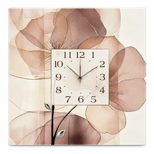 Carica l'immagine nel visualizzatore di Gallery, OROLOGIO DA PARETE FLOREALE