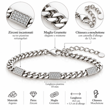 Carica l'immagine nel visualizzatore di Gallery, BRACCIALE IN ARGENTO SHINE