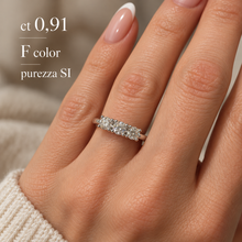 Carica l'immagine nel visualizzatore di Gallery, ANELLO TRILOGY IN DIAMANTI