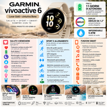 Carica l'immagine nel visualizzatore di Gallery, OROLOGIO GARMIN VIVO ACTIVE 6