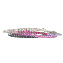 Carica l'immagine nel visualizzatore di Gallery, BRACCIALI TENNIS MOSCHETTONE
