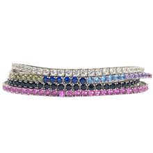 Carica l'immagine nel visualizzatore di Gallery, BRACCIALI TENNIS MOSCHETTONE