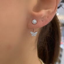 Carica l'immagine nel visualizzatore di Gallery, ORECCHINI IN ORO CON PUNTI LUCE FARFALLA