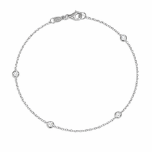 Carica l'immagine nel visualizzatore di Gallery, BRACCIALE PUNTI LUCE IN ORO BIANCO MINI