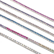 Carica l'immagine nel visualizzatore di Gallery, BRACCIALI TENNIS MOSCHETTONE