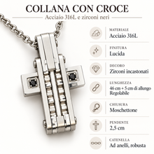 Carica l'immagine nel visualizzatore di Gallery, COLLANA CROCE