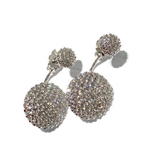 Carica l'immagine nel visualizzatore di Gallery, ORECCHINI DOPPI PAVE'