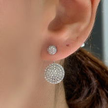 Carica l'immagine nel visualizzatore di Gallery, ORECCHINI DOPPI PAVE'
