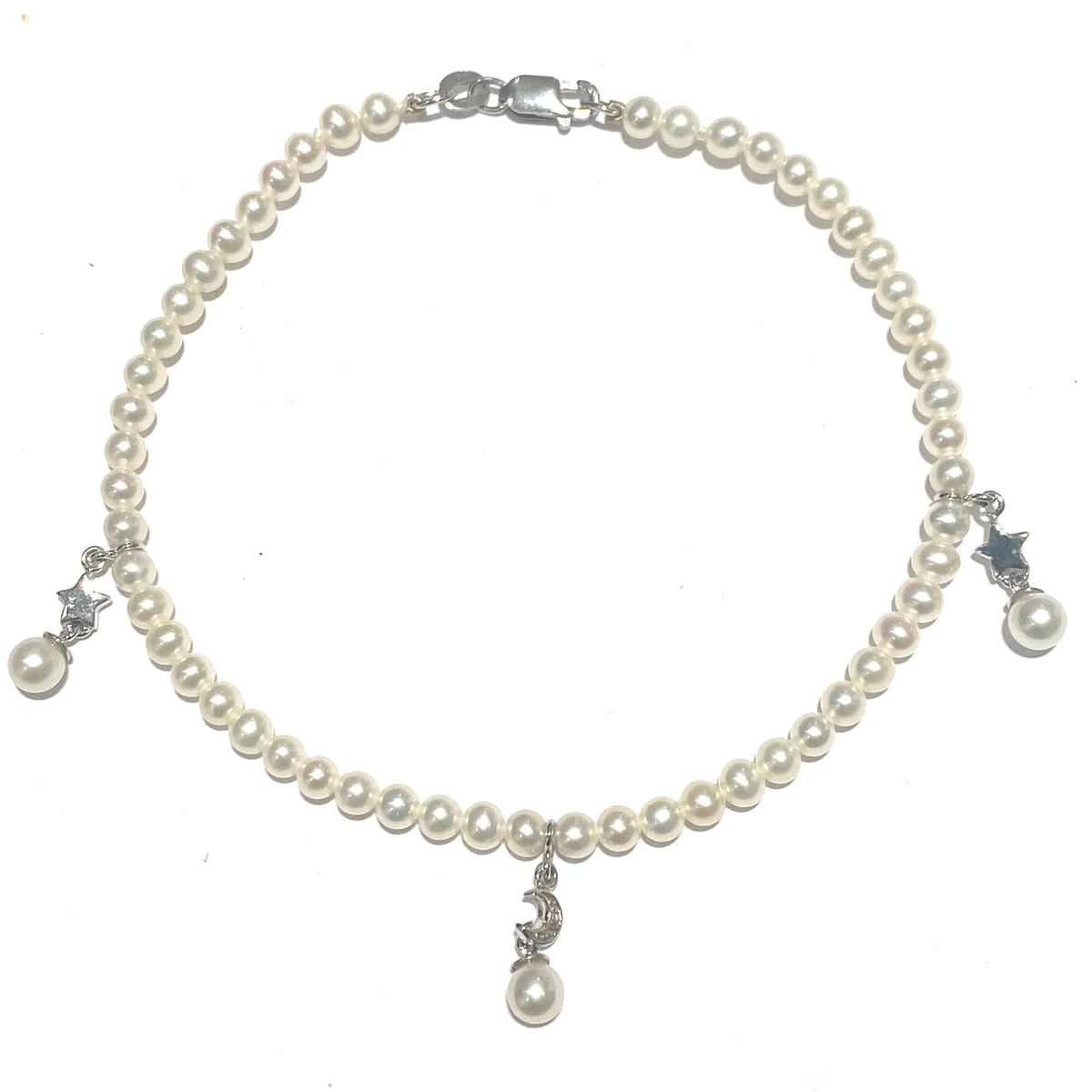 Bracciale Di Perle Dorate Elegante - Catena In Ottone Con Perle, Lunghezza 17,5 Cm + 6 Cm Estensione - Regalo Per Matrimonio, Compleanno, San Valentino - 3
