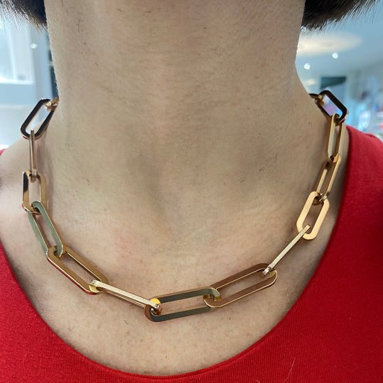 COLLANA CATENA ROSATA