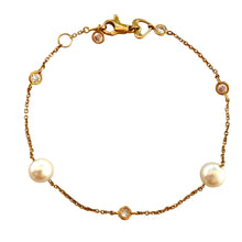 Carica l&#39;immagine nel visualizzatore di Gallery, BRACCIALE PERLE IN ORO ROSA
