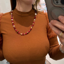 Carica l'immagine nel visualizzatore di Gallery, COLLANA AGATA,PERLE E MADREPERLA
