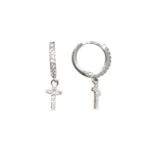 Carica l&#39;immagine nel visualizzatore di Gallery, ORECCHINI CROCI PENDENTI
