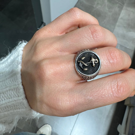 ANELLO UOMO ANCORA