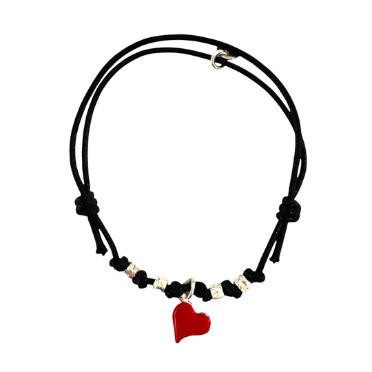 BRACCIALE CUORE ROSSO