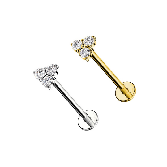 ORECCHINO TRE CRISTALLI