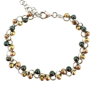 BRACCIALE SFERE E CERCHIOLINI
