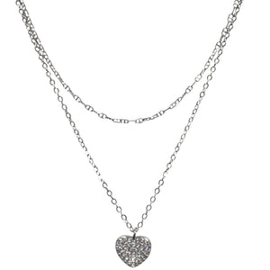 COLLANA DOPPIA CON CUORE LUMINOSO