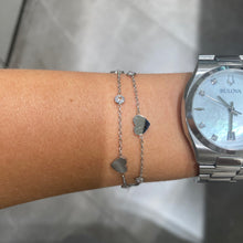 Carica l&#39;immagine nel visualizzatore di Gallery, BRACCIALE DOPPIO, CUORI E PUNTI LUCE
