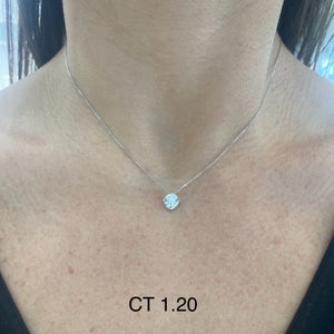 COLLANA PUNTO LUCE DIAMANTE A VISTA