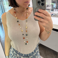Carica l&#39;immagine nel visualizzatore di Gallery, COLLANA AGATA, CORNIOLA E PERLE
